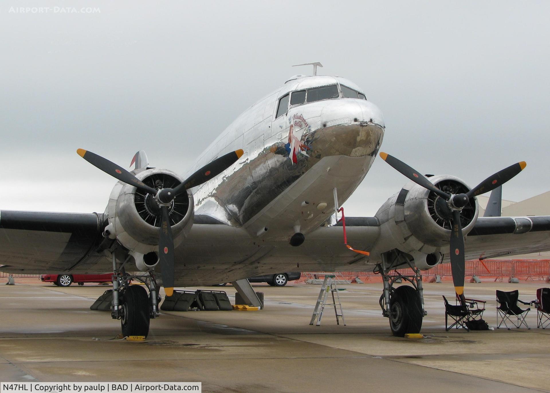 N47HL, 1943 Douglas C-47B-20-DK C/N 27203, At the Defenders of Liberty Airshow 2009 at Barksdale Air Force Base, Louisiana.