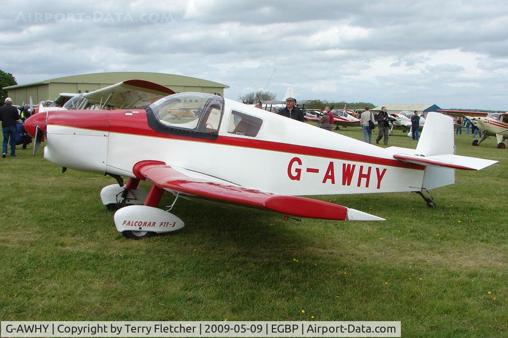 G-AWHY, 1995 Falconar F-11 Sporty C/N PFA 1322, Visiting Falconar at Kemble on Great Vintage Flying Weekend