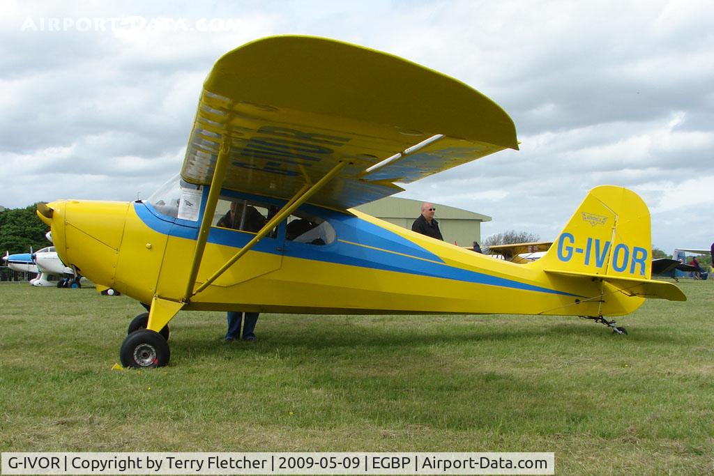 G-IVOR, 1946 Aeronca 11AC Chief Chief C/N 11AC-1035, 1940 Aeronca 11AC at Kemble on Great Vintage Flying Weekend