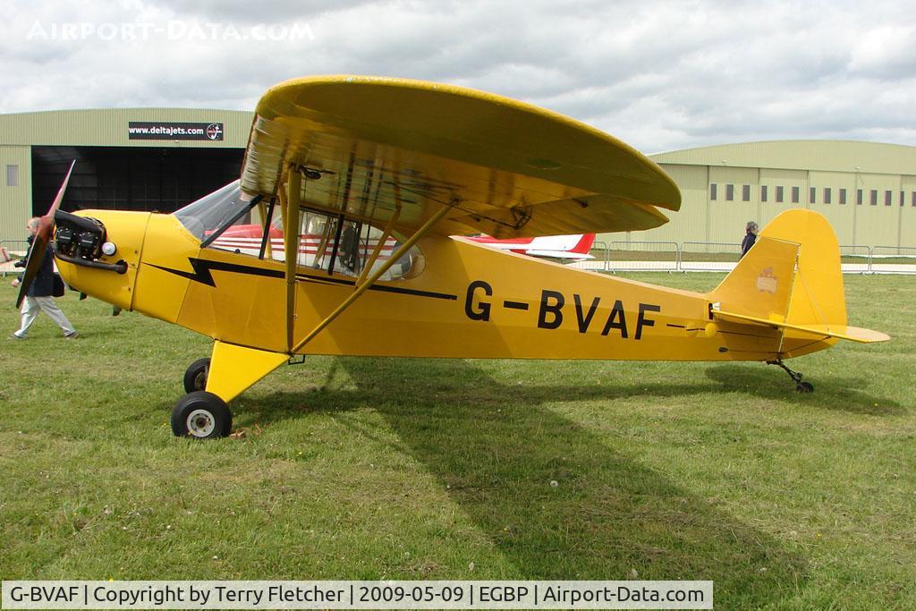 G-BVAF, 1940 Piper J3C-65 Cub Cub C/N 4645, 1940 Piper J3C-65 at Kemble on Great Vintage Flying Weekend