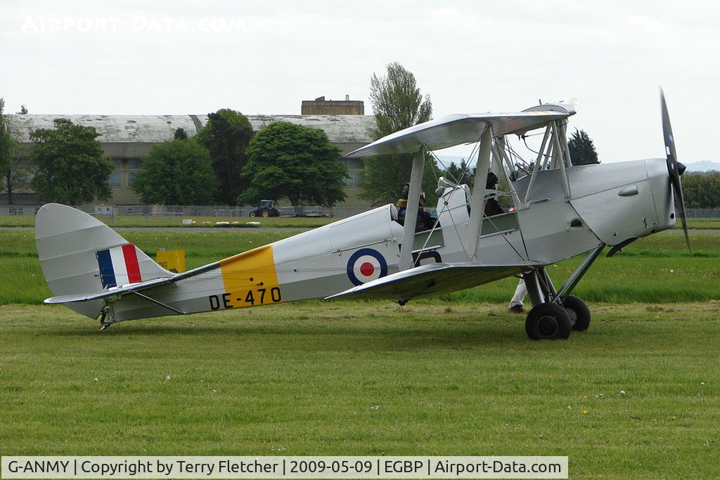 G-ANMY, 1942 De Havilland DH-82A Tiger Moth II C/N 85466, DE470 - Morris Motors DH82A Tiger Moth at Kemble on Great Vintage Flying Weekend