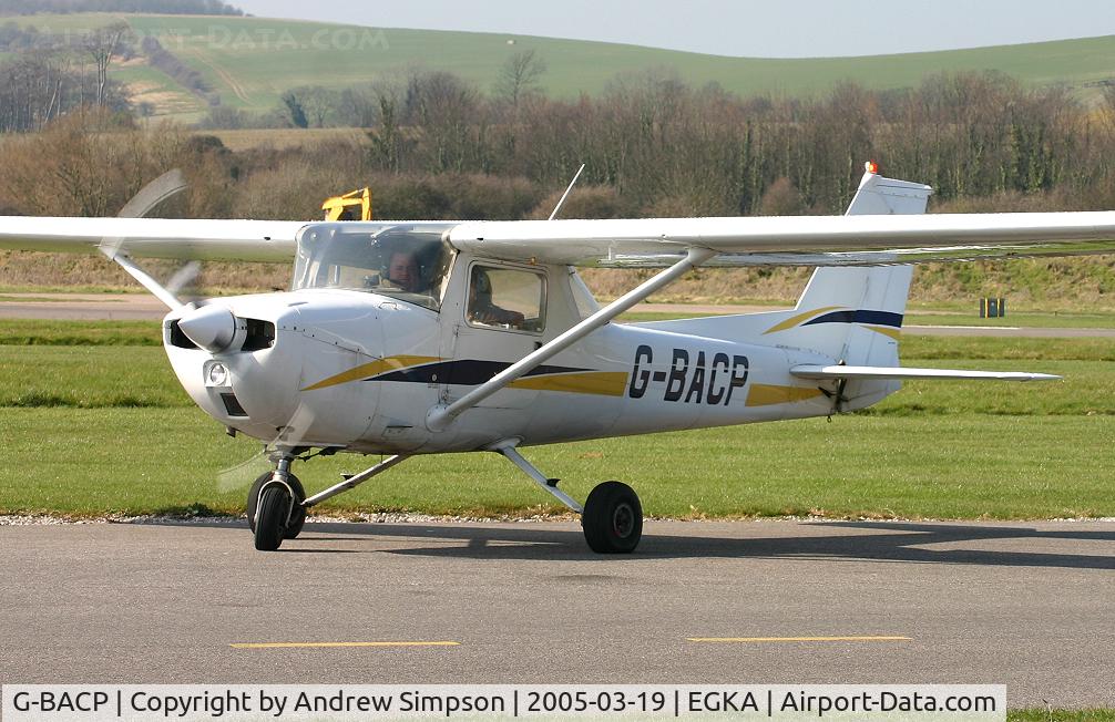 G-BACP, 1972 Reims FRA150L Aerobat C/N 0164, About to depart Shoreham.