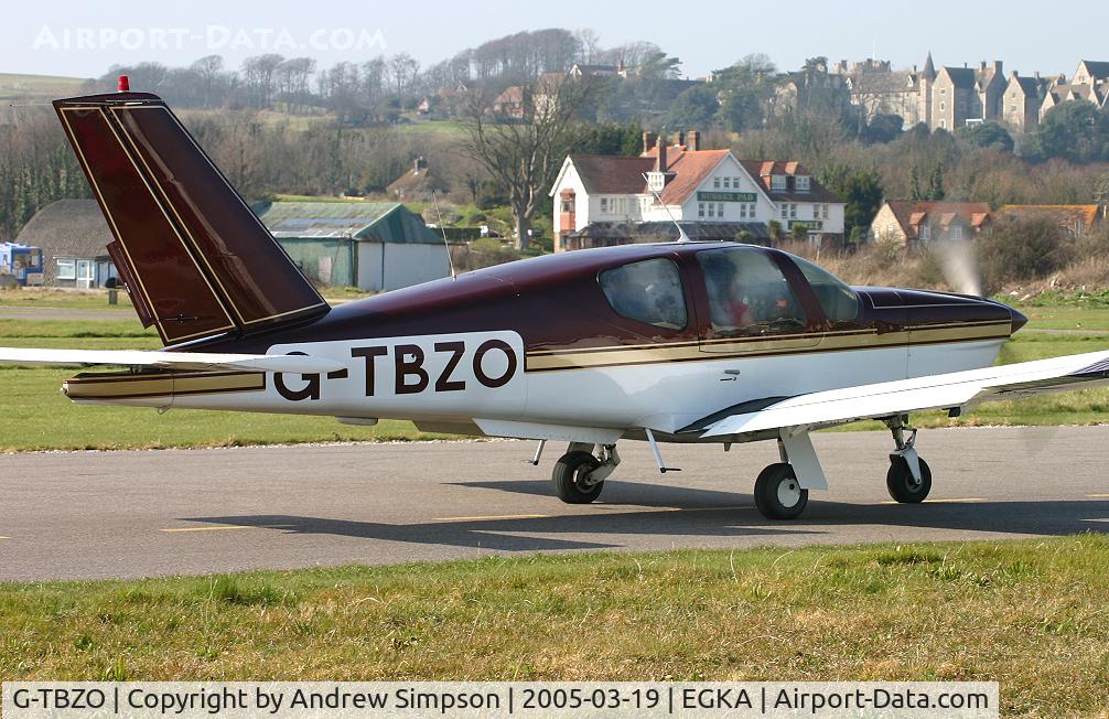 G-TBZO, 1984 Socata TB-20 Trinidad C/N 444, About to depart Shoreham.
