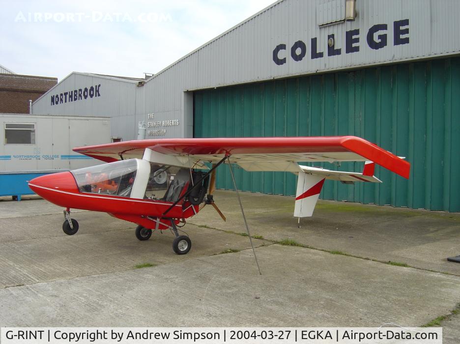 G-RINT, 1994 CFM Streak Shadow C/N PFA 206-12251, Parked at Shoreham.