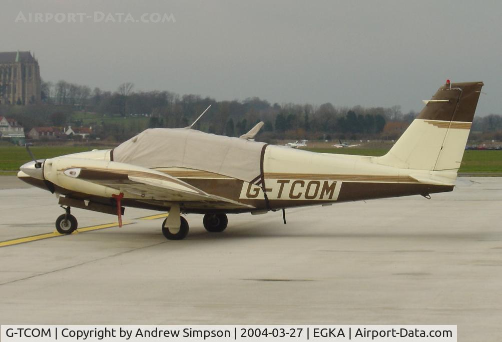 G-TCOM, 1969 Piper PA-30-160 B Twin Comanche C/N 30-1967, Parked at Shoreham.