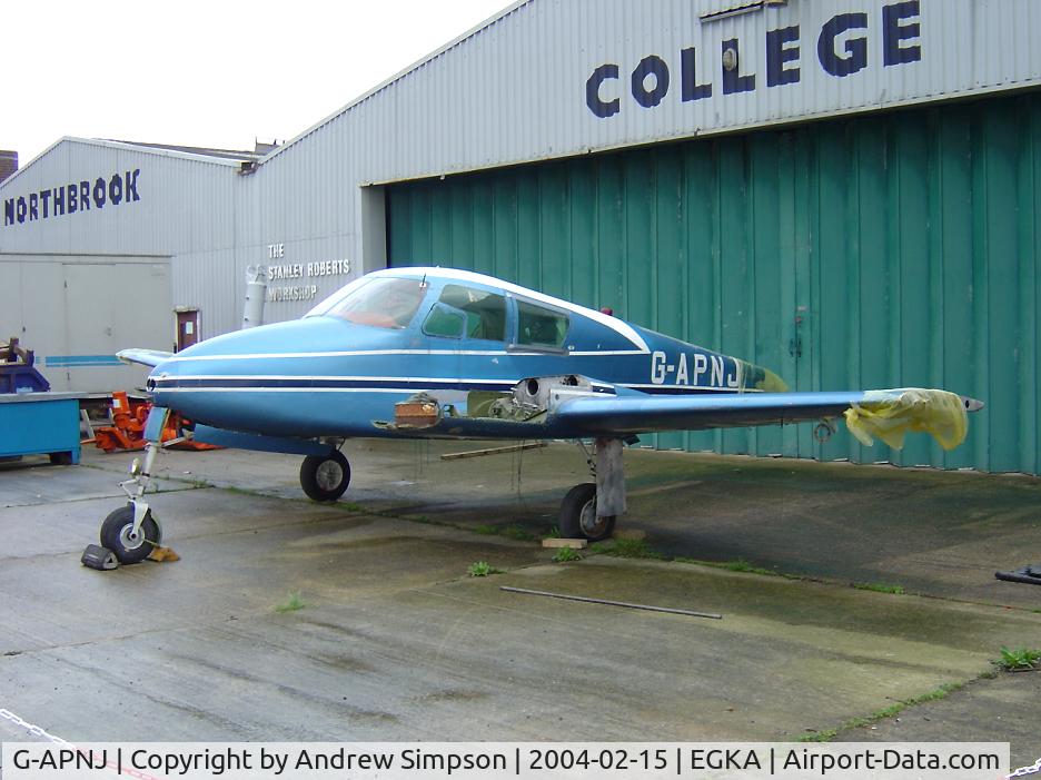 G-APNJ, Cessna 310 C/N 35335, In pieces at Shoreham.
