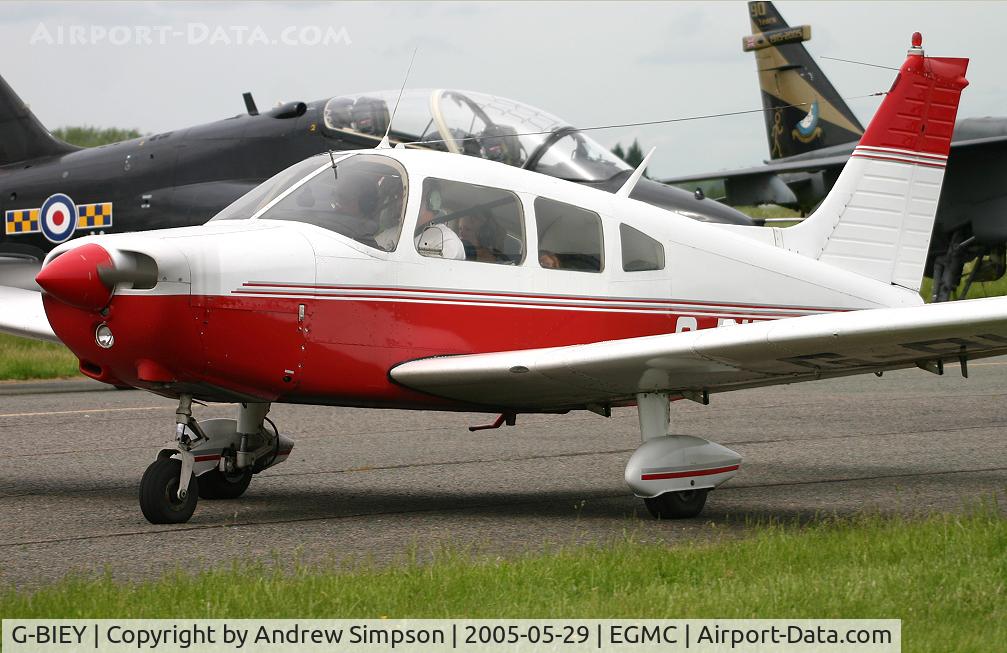 G-BIEY, 1976 Piper PA-28-151 Cherokee Warrior C/N 28-7715213, At Southend.