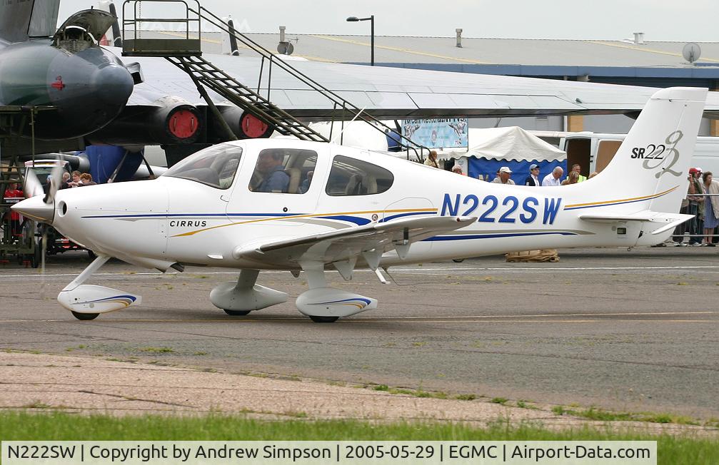 N222SW, 2004 Cirrus SR22 G2 C/N 0977, At Southend.