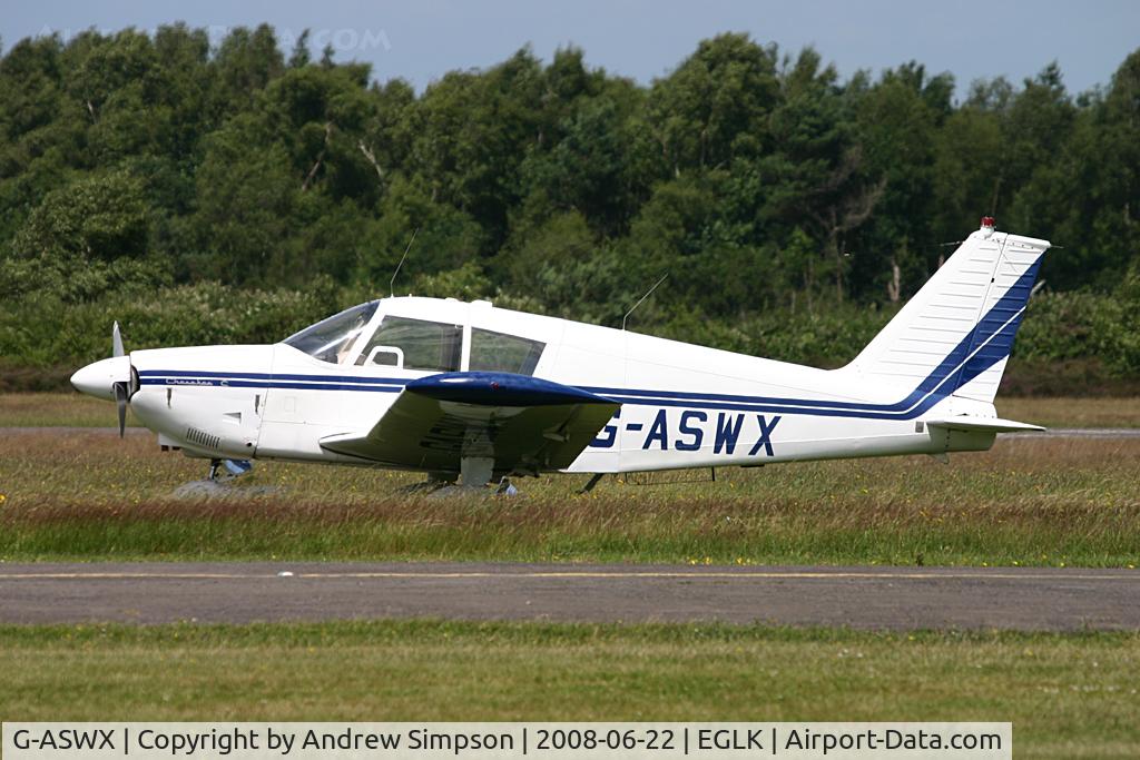 G-ASWX, 1964 Piper PA-28-180 Cherokee C/N 28-1932, At Blackbushe.