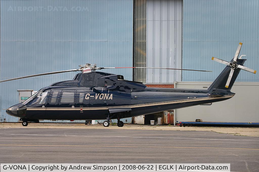 G-VONA, 1980 Sikorsky S-76A C/N 760086, At Blackbushe.