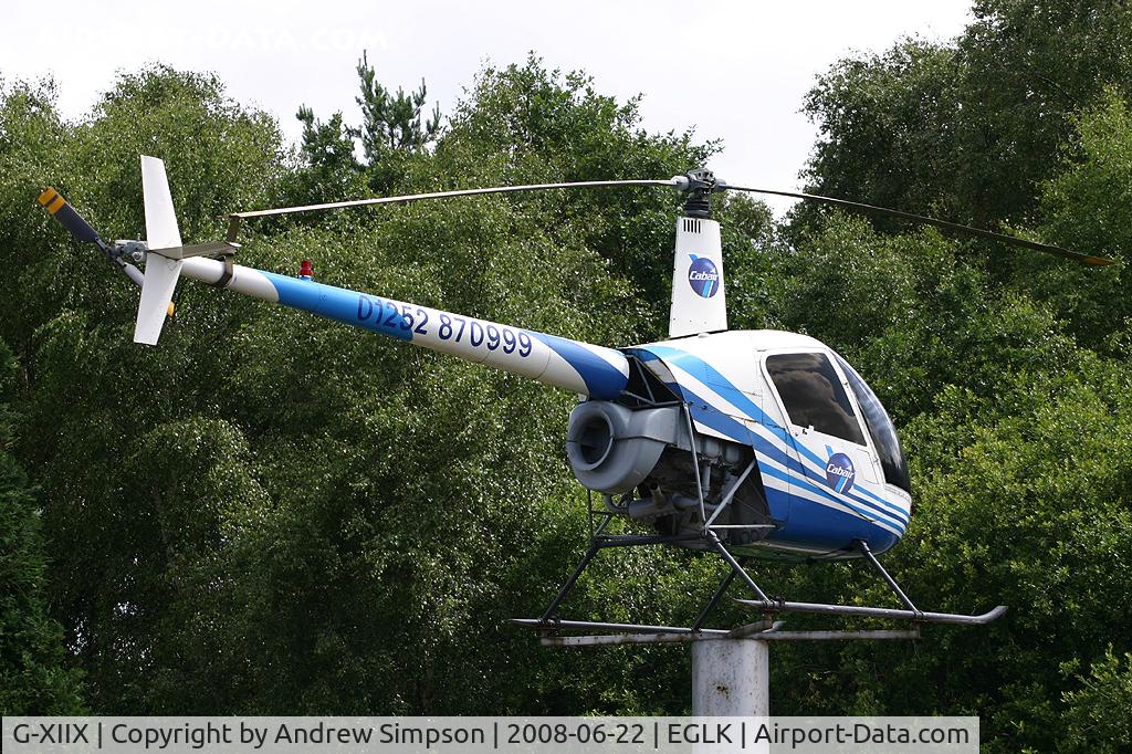 G-XIIX, 1988 Robinson R22 Beta C/N 0736, At Blackbushe.