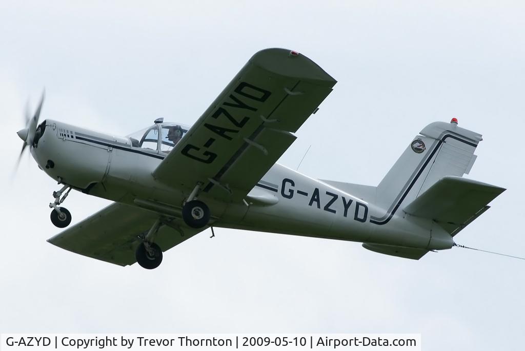 G-AZYD, 1966 Socata MS-893A Rallye Commodore 180 C/N 10645, Taking off from Seighford , Stafford, UK