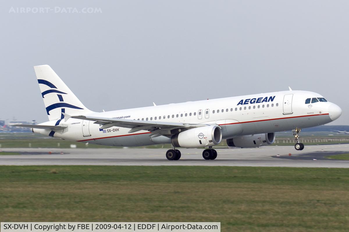 SX-DVH, 2007 Airbus A320-232 C/N 3066, Aegean A320 lifts off from RW18W