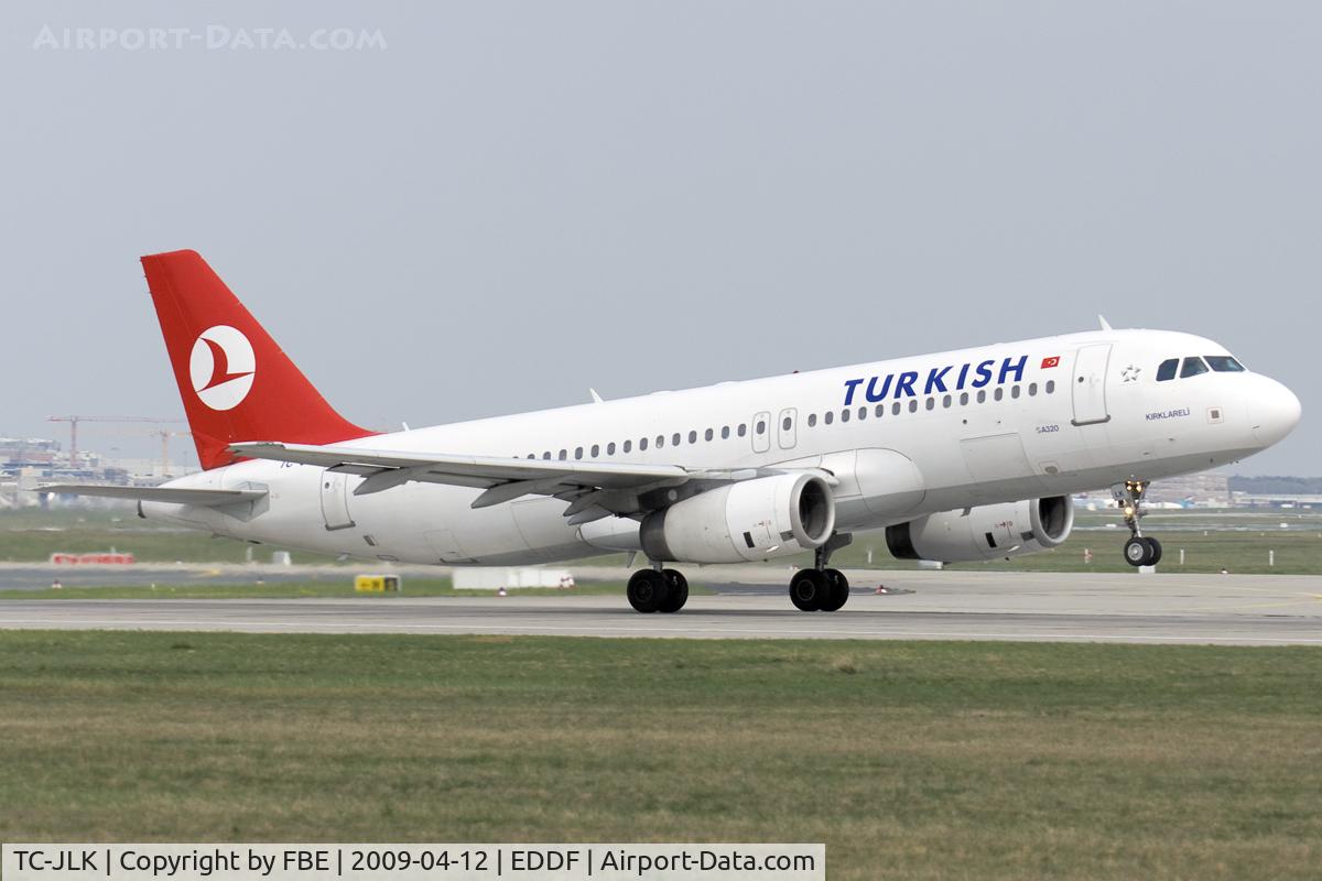 TC-JLK, 2002 Airbus A320-232 C/N 1909, Turkish Airlines A320 leaves EDDF