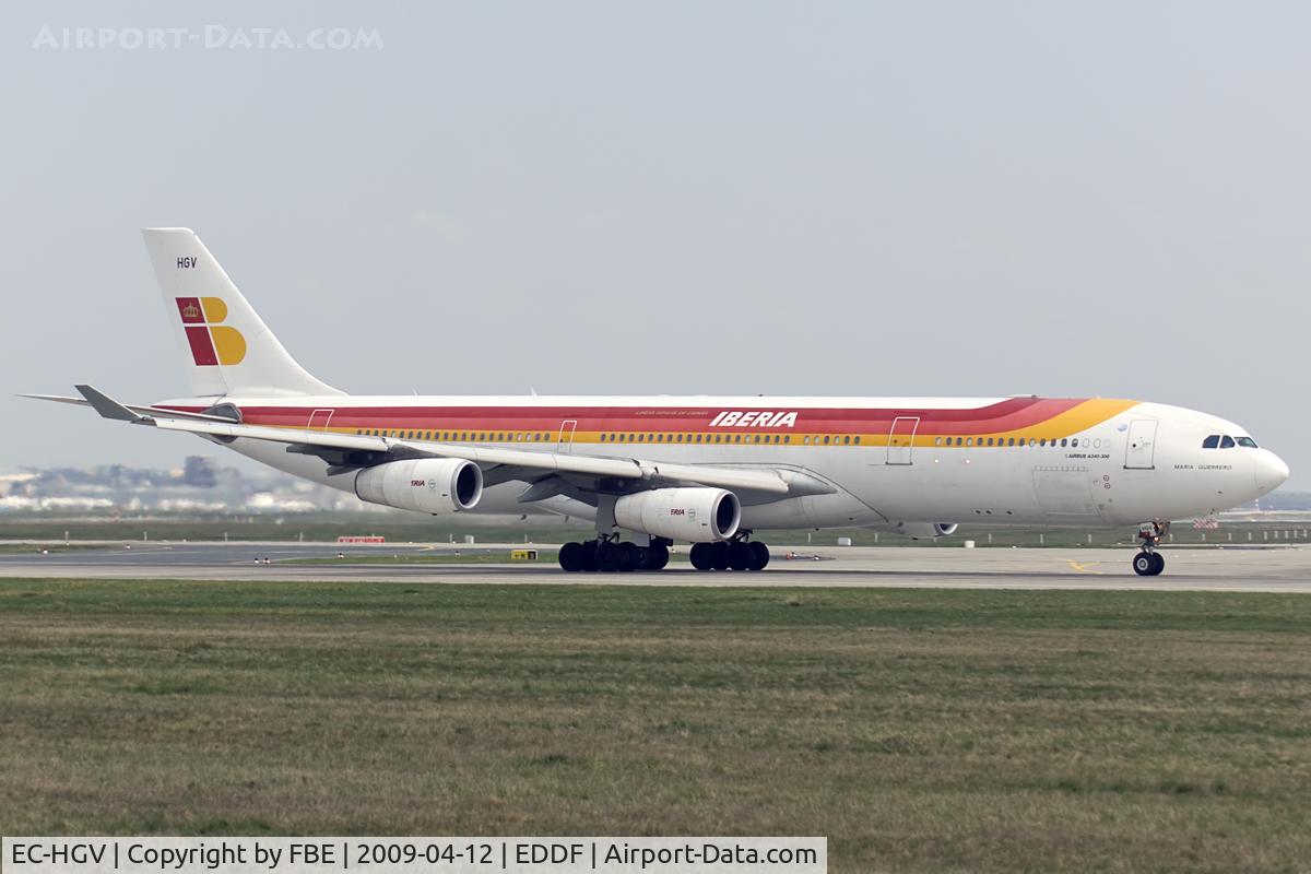 EC-HGV, 2000 Airbus A340-313X C/N 329, Iberia A340-300 at RW18W