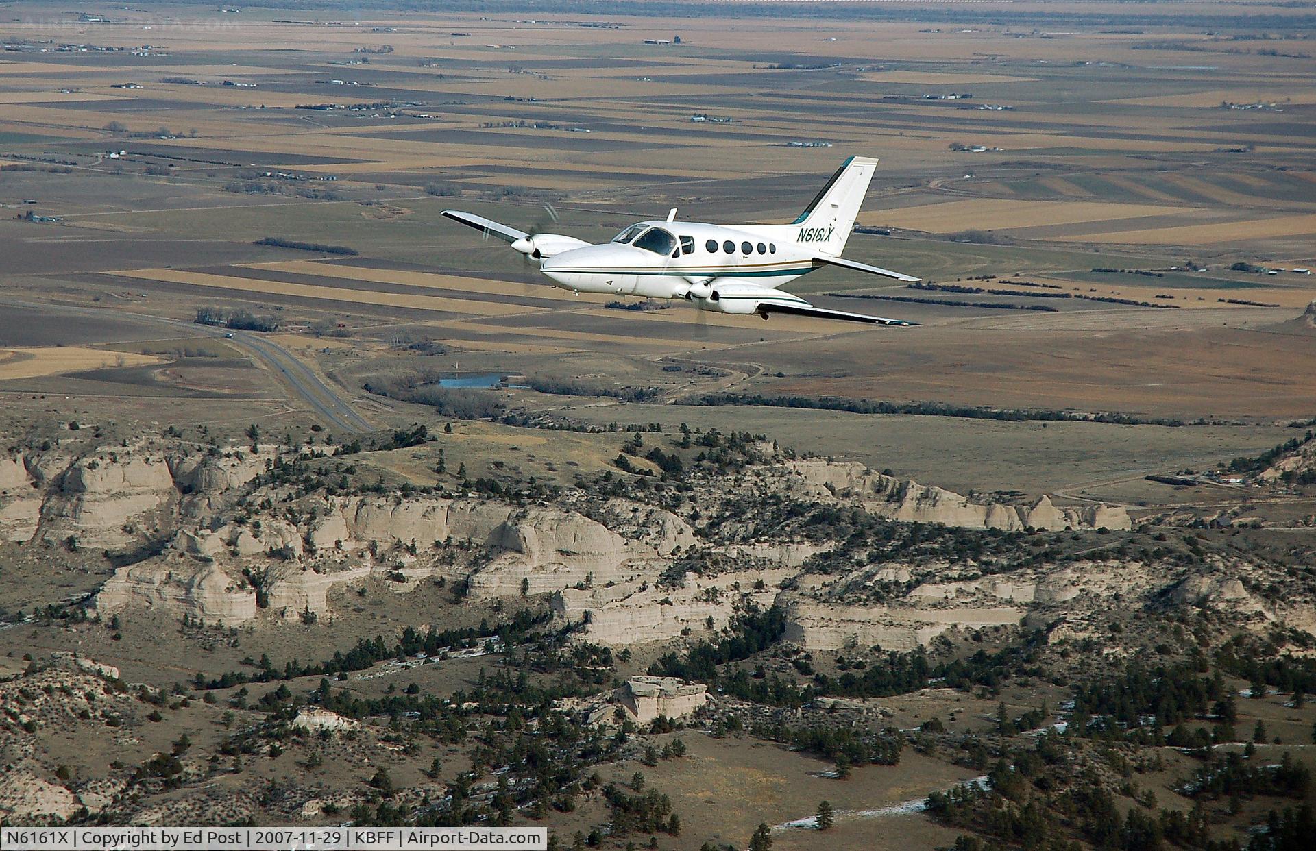 N6161X, Cessna 421C Golden Eagle C/N 421C0895, Near Scotts Bluff NE