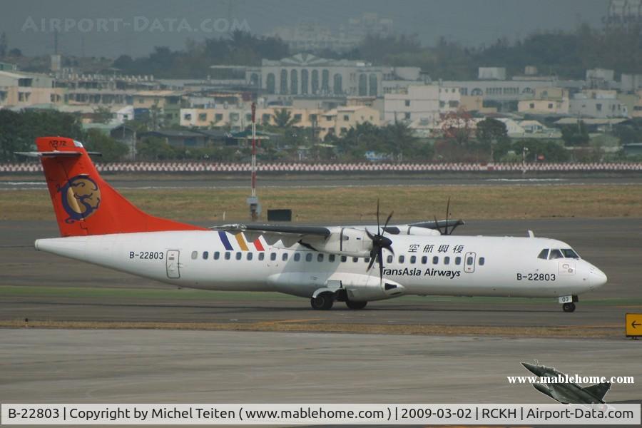 B-22803, 1997 ATR 72-212A C/N 527, TransAsia Airways