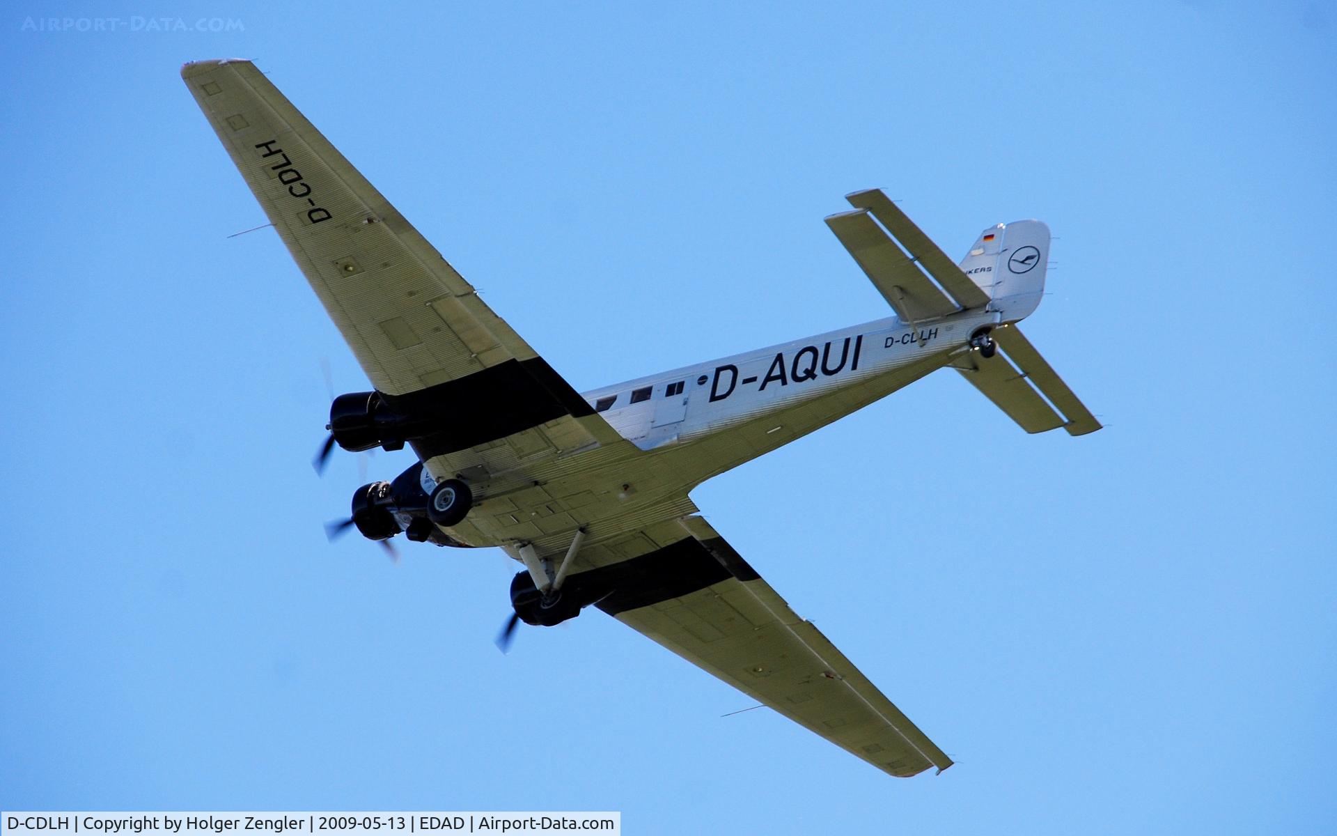 D-CDLH, 1936 Junkers Ju-52/3m C/N 130714, Historical JU 52 D-AQUI on a further visit in her home town