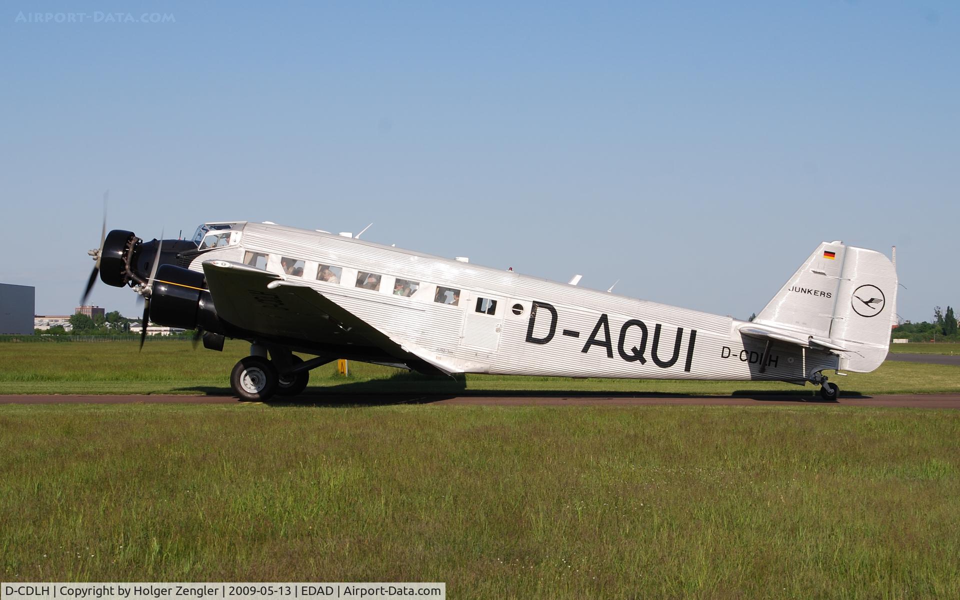 D-CDLH, 1936 Junkers Ju-52/3m C/N 130714, Historical JU 52 D-AQUI on a further visit in her home town