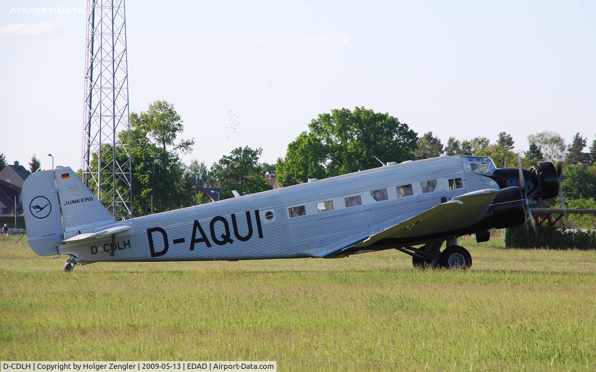 D-CDLH, 1936 Junkers Ju-52/3m C/N 130714, Historical JU 52 D-AQUI on a further visit in her home town