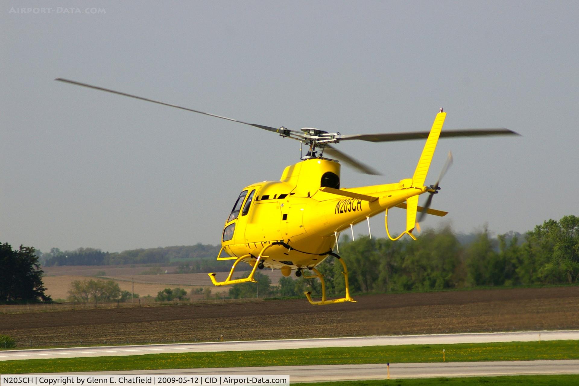N205CH, 1980 Aerospatiale AS-350BA Ecureuil C/N 1254, Departing to the Southwest