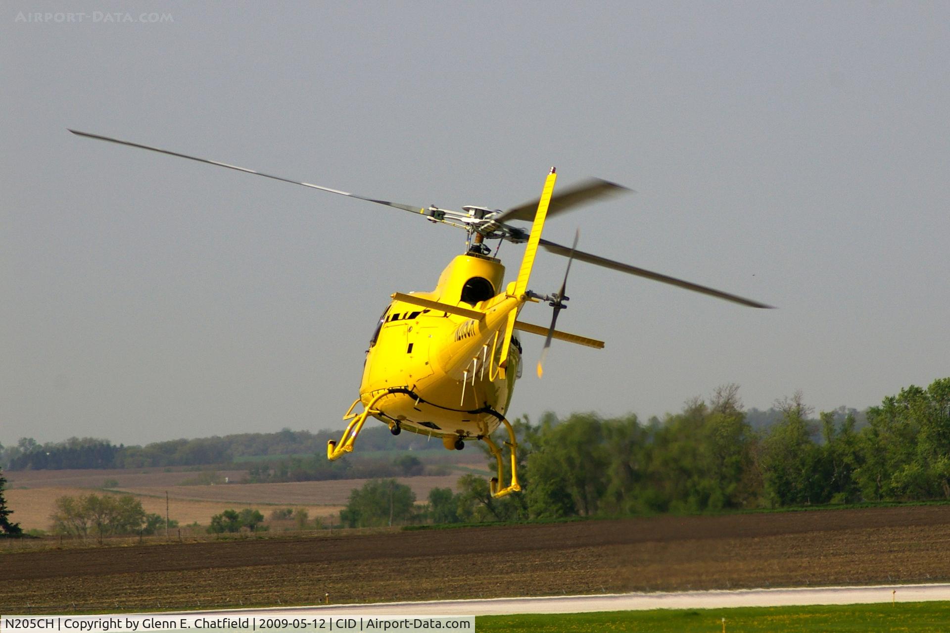 N205CH, 1980 Aerospatiale AS-350BA Ecureuil C/N 1254, Departing to the Southwest