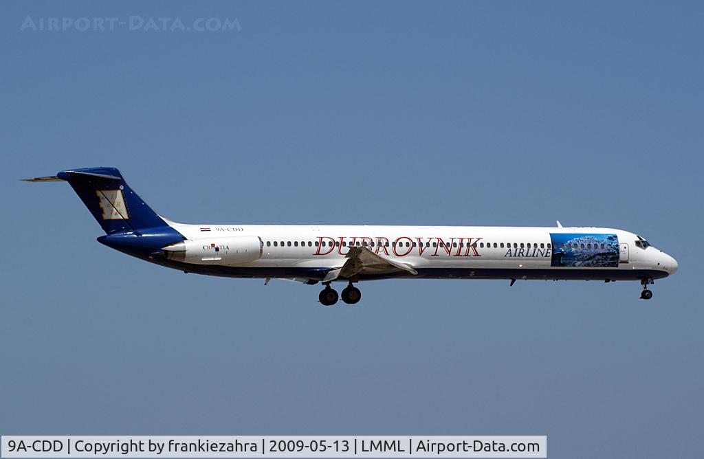 9A-CDD, 1982 McDonnell Douglas MD-82 (DC-9-82) C/N 49113, Dubrovnik Airlines MD-82
