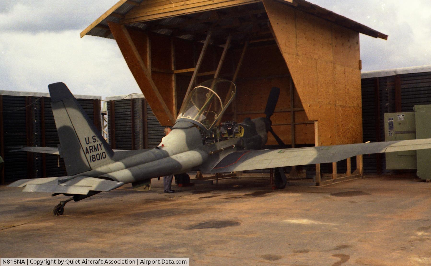 N818NA, 1969 Lockheed YO-3A-LM C/N 69-18010 (011), Silent Night Recon Airplane Vietnam 1970-71