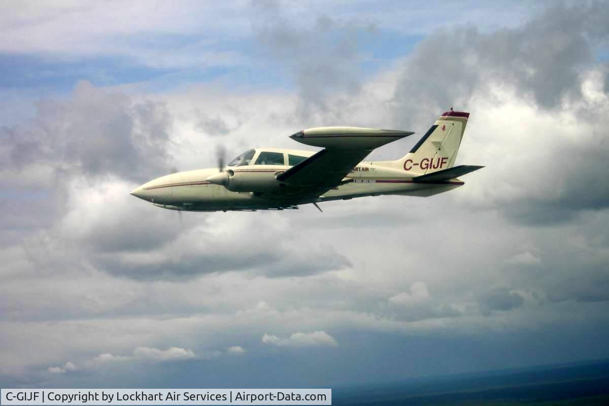 C-GIJF, Cessna 310R C/N 310R1875, GIJF in flight over North Western Ontario