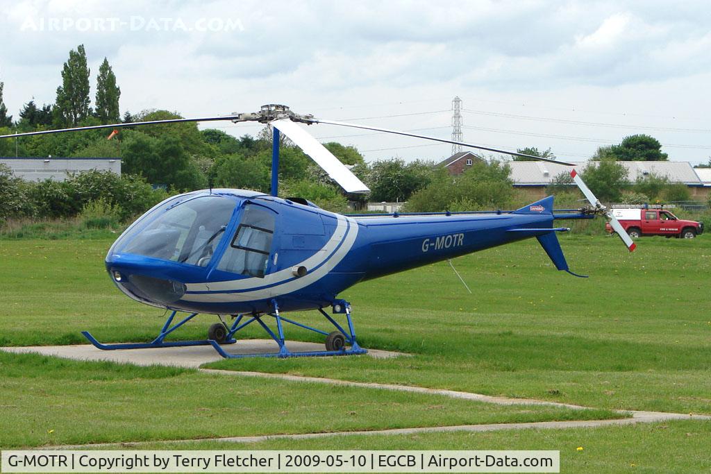 G-MOTR, 1976 Enstrom 280C Shark C/N 1050, at City Airport Manchester (Barton)