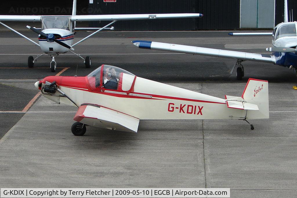G-KDIX, 1984 Jodel D-9 Bebe C/N PFA 054-10293, Jodel D9 at City Airport Manchester (Barton)