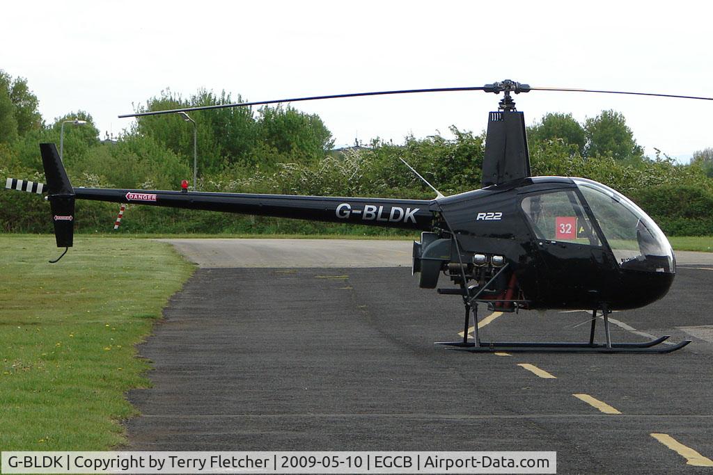 G-BLDK, 1981 Robinson R22 Beta C/N 0139, 1981 Robinson R22 at City Airport Manchester (Barton)
