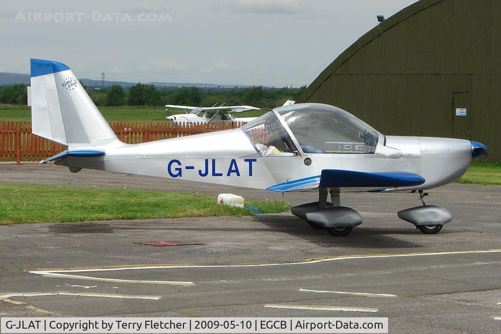 G-JLAT, 2003 Aerotechnik EV-97 Eurostar C/N PFA 315-14068, EV-97 Eurostar at City Airport Manchester (Barton)