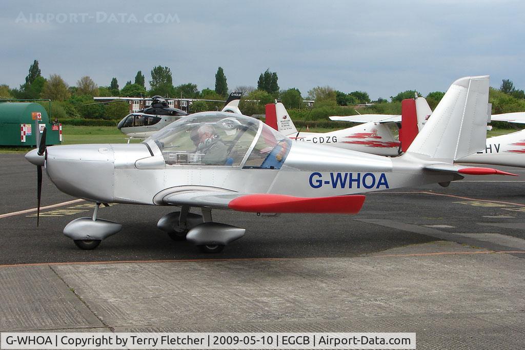 G-WHOA, 2002 Aerotechnik EV-97 Eurostar C/N PFA 315-13967, Eurostar at City Airport Manchester (Barton)