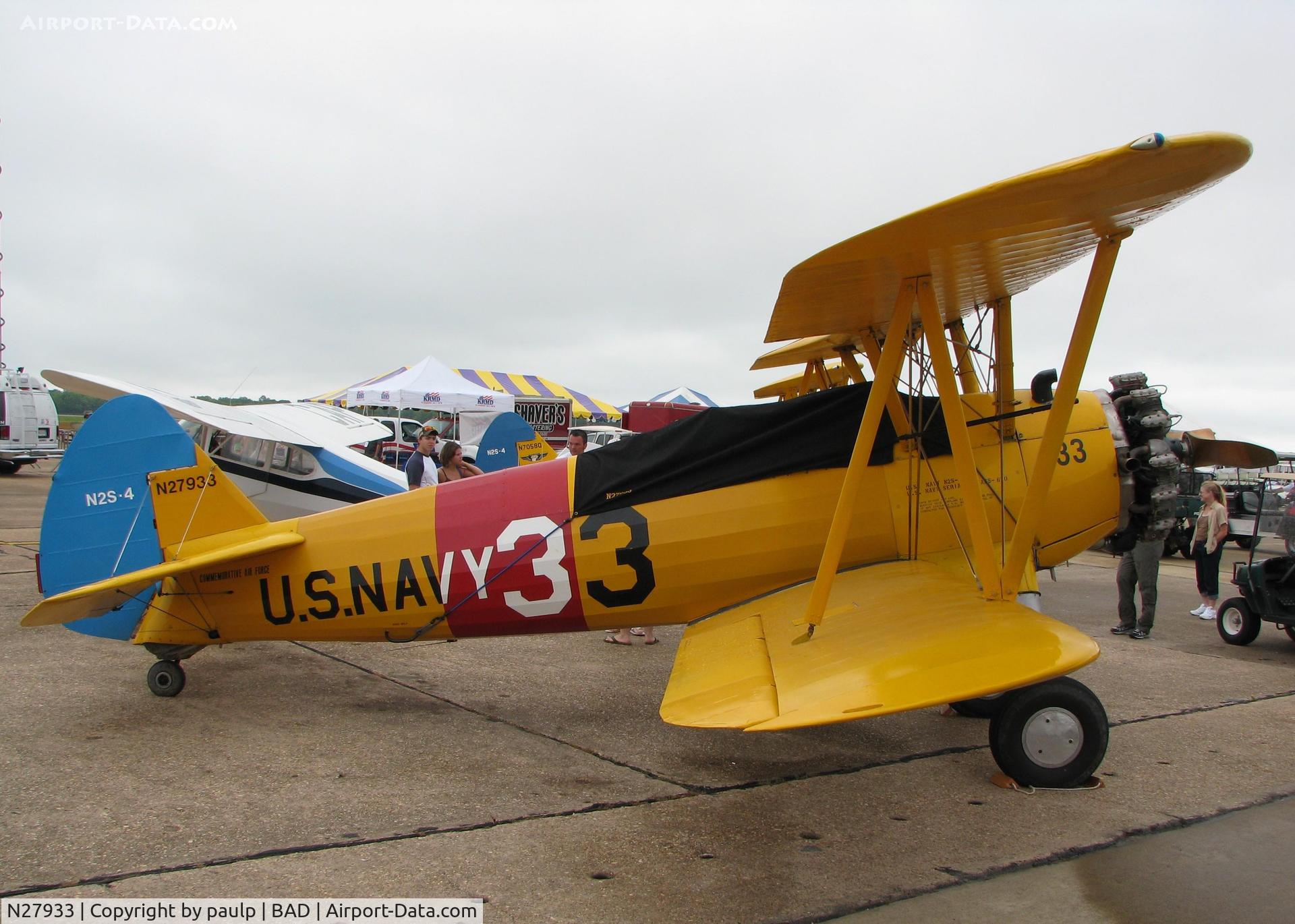 N27933, 1941 Boeing 75 C/N 75-630, On display at the Defenders of Liberty Airshow 2009 at Barksdale Air Force Base, Louisiana.