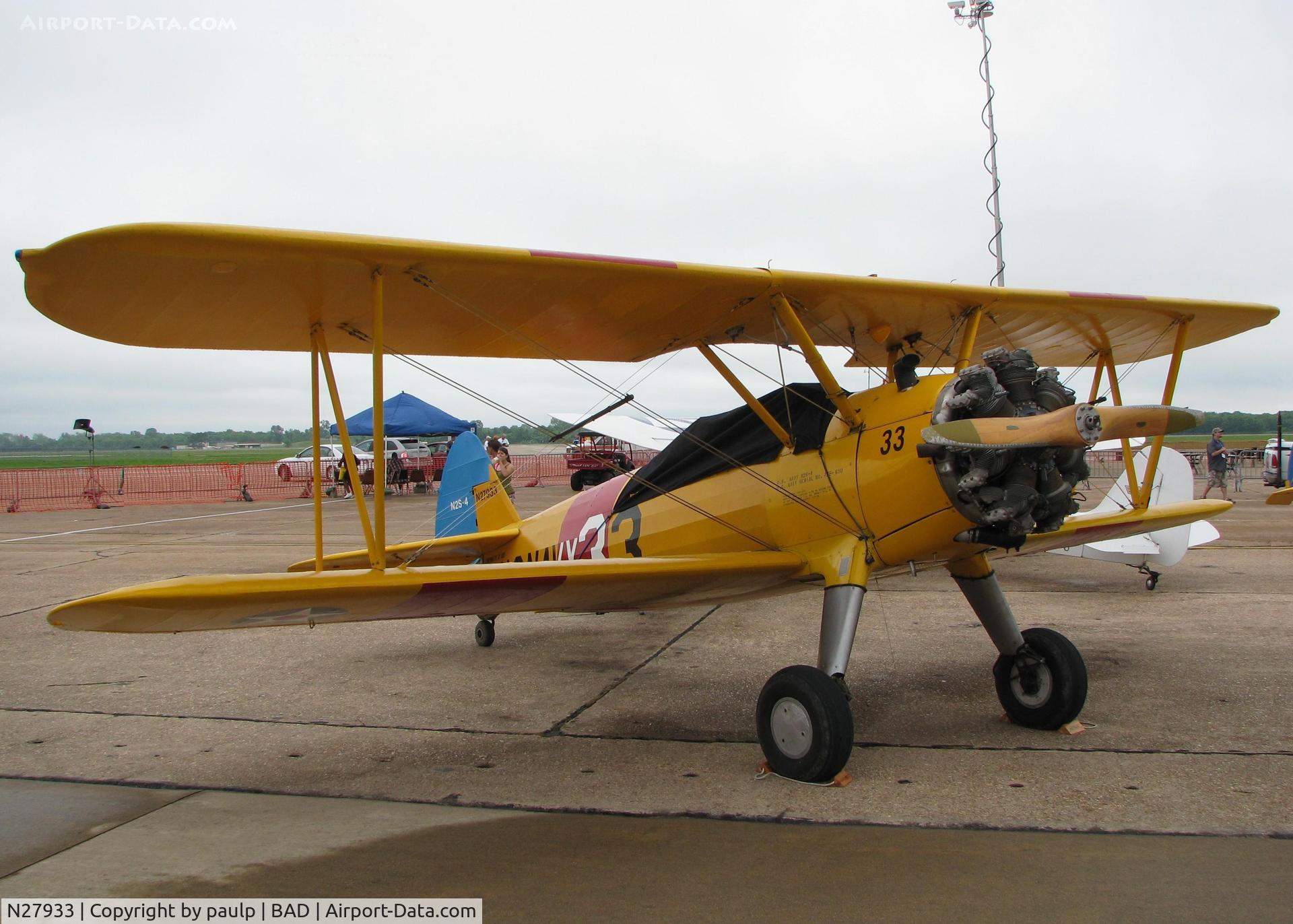 N27933, 1941 Boeing 75 C/N 75-630, On display at the Defenders of Liberty Airshow 2009 at Barksdale Air Force Base, Louisiana.