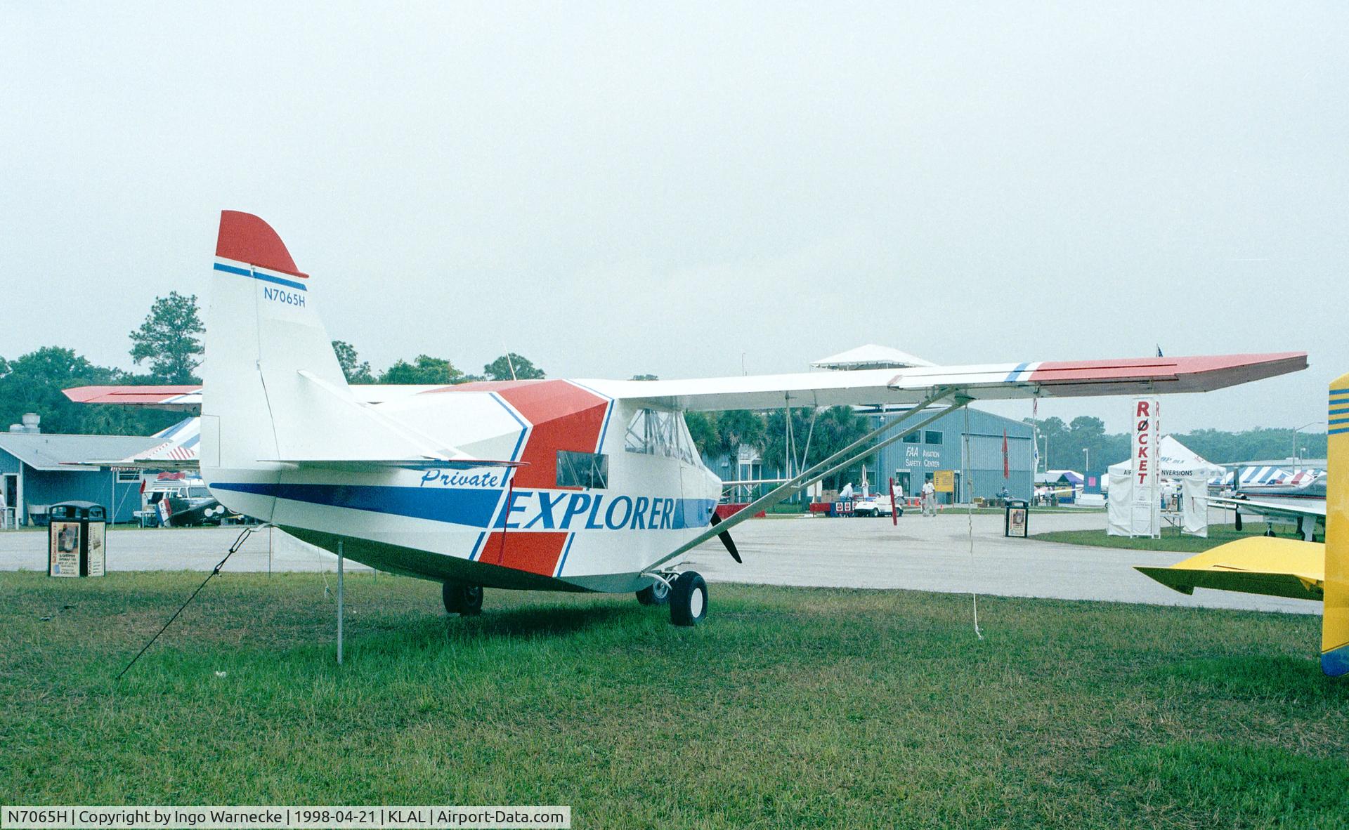 N7065H, 1998 Wilson Private Explorer C/N 001, Wilson Dean Private Explorer at Sun 'n Fun 1998, Lakeland FL