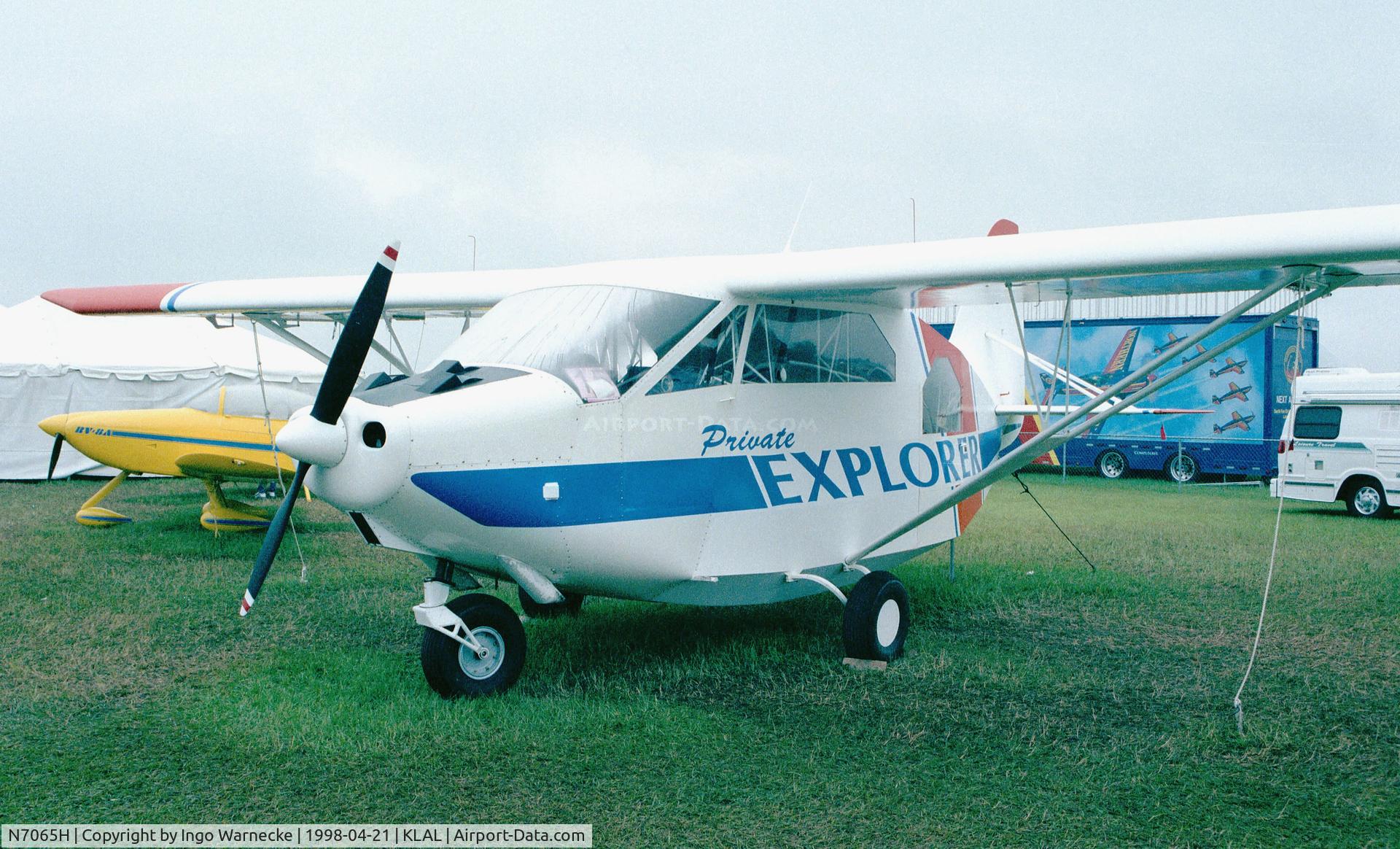 N7065H, 1998 Wilson Private Explorer C/N 001, Wilson Dean Private Explorer at Sun 'n Fun 1998, Lakeland FL