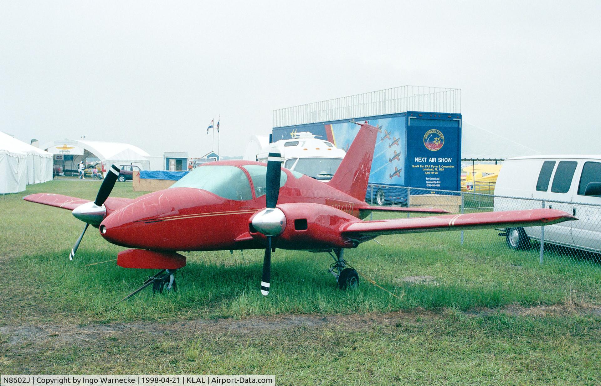N8602J, 1981 Wing D-1 Derringer C/N 009, Wing D-1 Derringer at Sun 'n Fun 1998, Lakeland FL