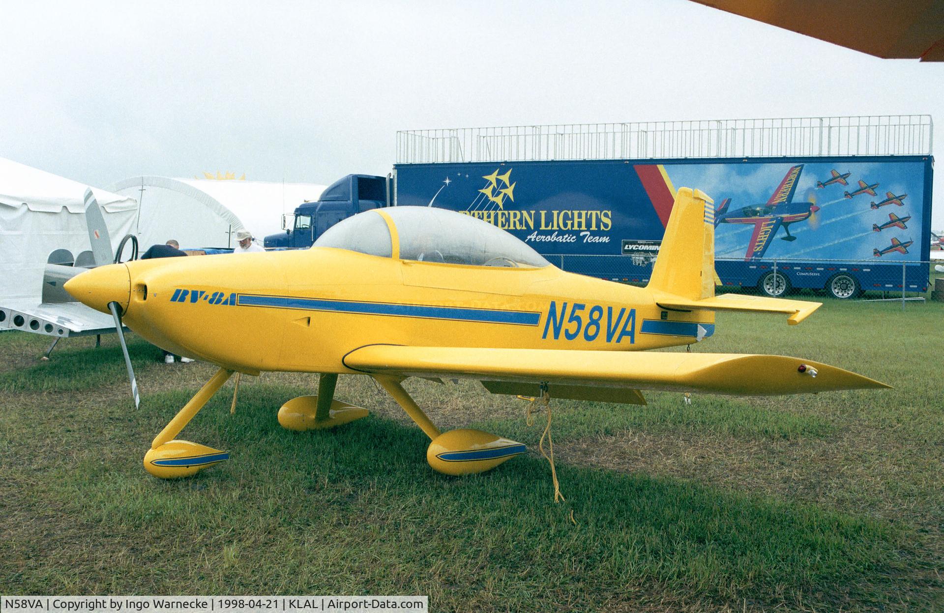 N58VA, 1998 Vans RV-8A C/N 1, Vans RV-8A at Sun 'n Fun 1998, Lakeland FL