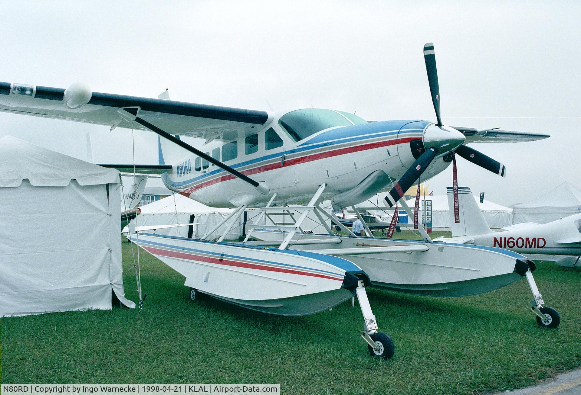 N80RD, 1986 Cessna 208 Caravan I C/N 20800085, Cessna 208 Caravan on amphibious floats at Sun 'n Fun 1998, Lakeland FL