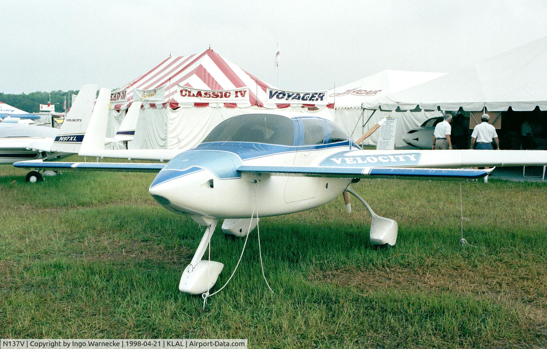 N137V, Velocity Velocity 173 FG-E C/N 0394, Velocity 173/FG-E at Sun 'n Fun 1998, Lakeland FL