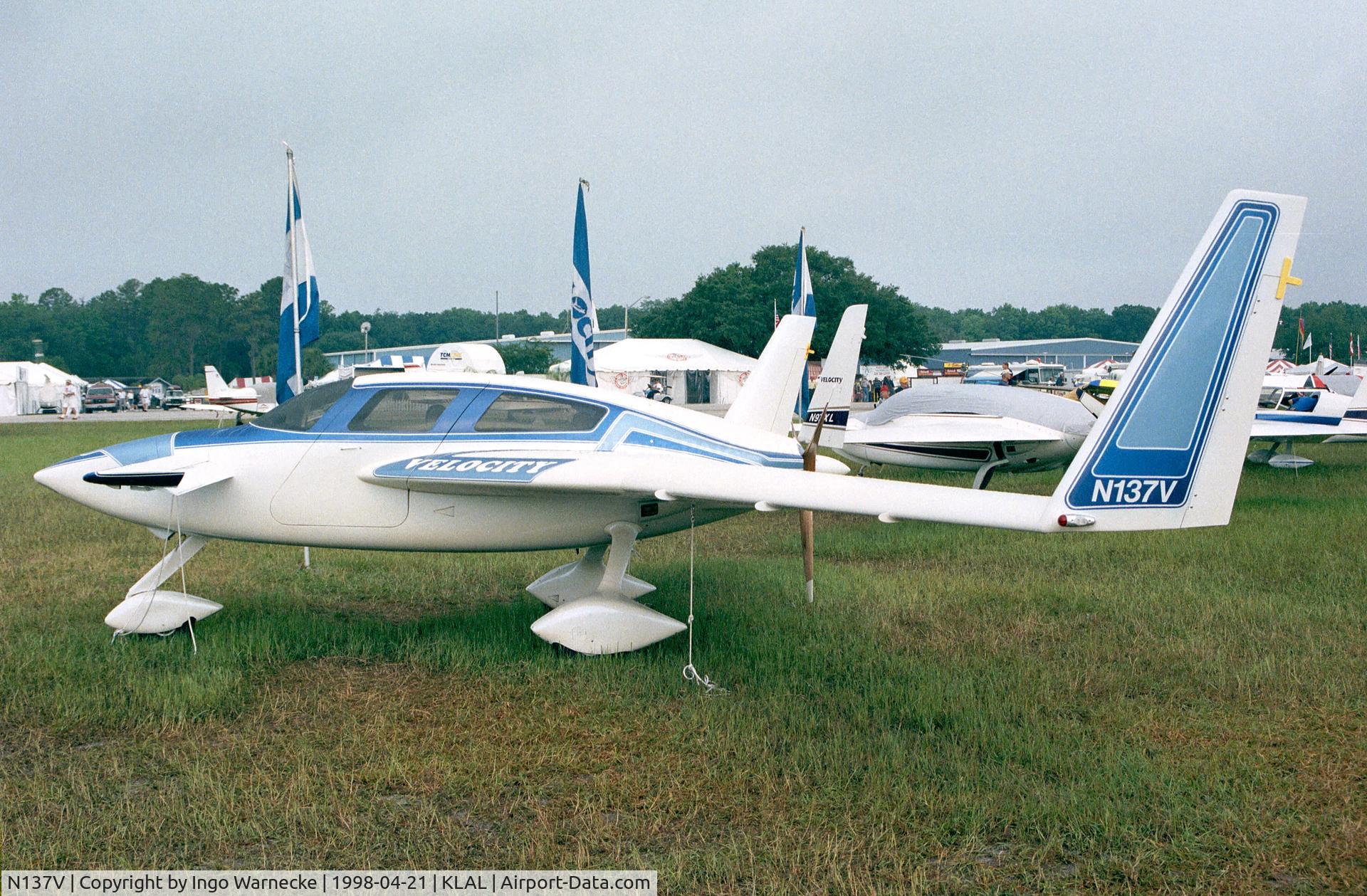 N137V, Velocity Velocity 173 FG-E C/N 0394, Velocity 173/FG-E at Sun 'n Fun 1998, Lakeland FL