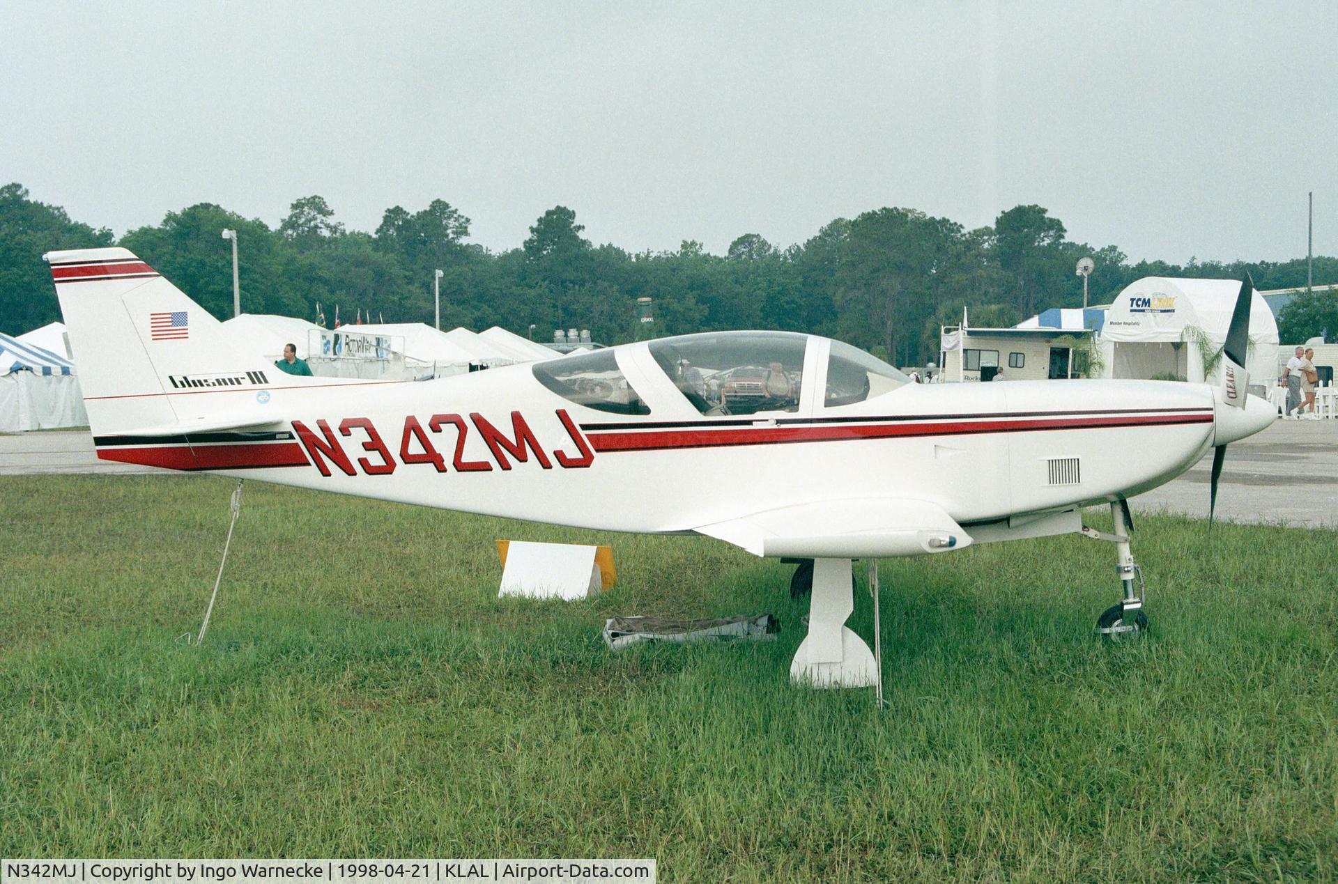 N342MJ, 1991 Stoddard-Hamilton Glasair III C/N 3144, Glasair III at Sun 'n Fun 1998, Lakeland FL