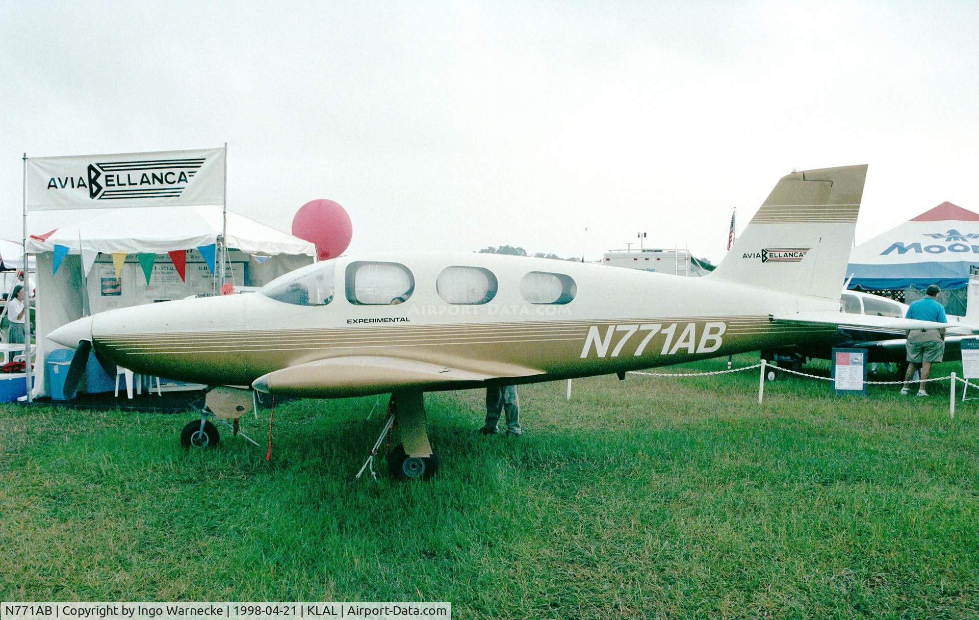 N771AB, 1974 Bellanca 19-25 SKYROCKET II C/N 001, Bellanca 19-25 Skyrocket II at Sun 'n Fun 1998, Lakeland FL