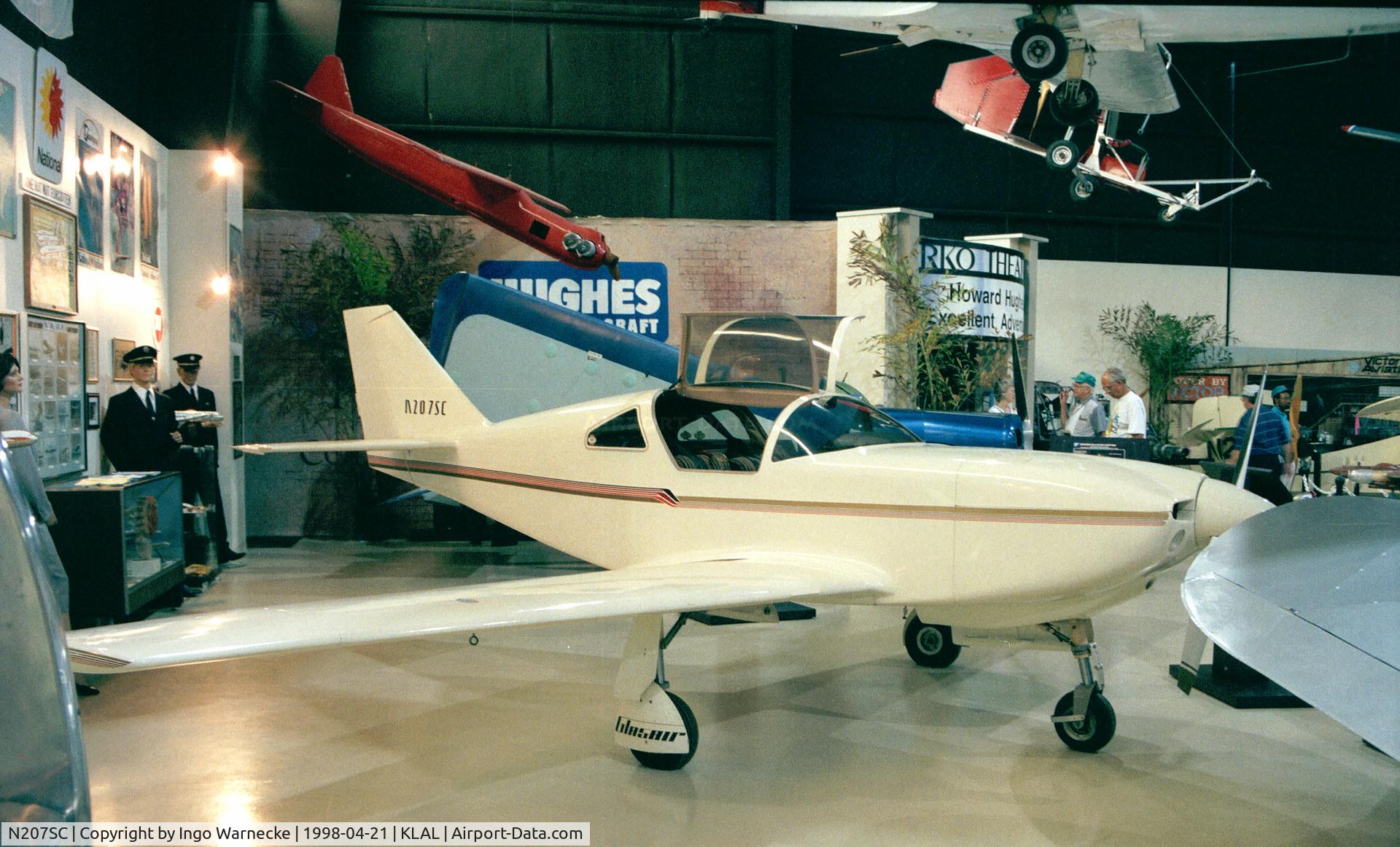 N207SC, 1985 Stoddard-Hamilton Glasair SH-2 C/N 207, Glasair SH-2 inside the ISAM (International Sport Aviation Museum) during Sun 'n Fun 1998, Lakeland FL