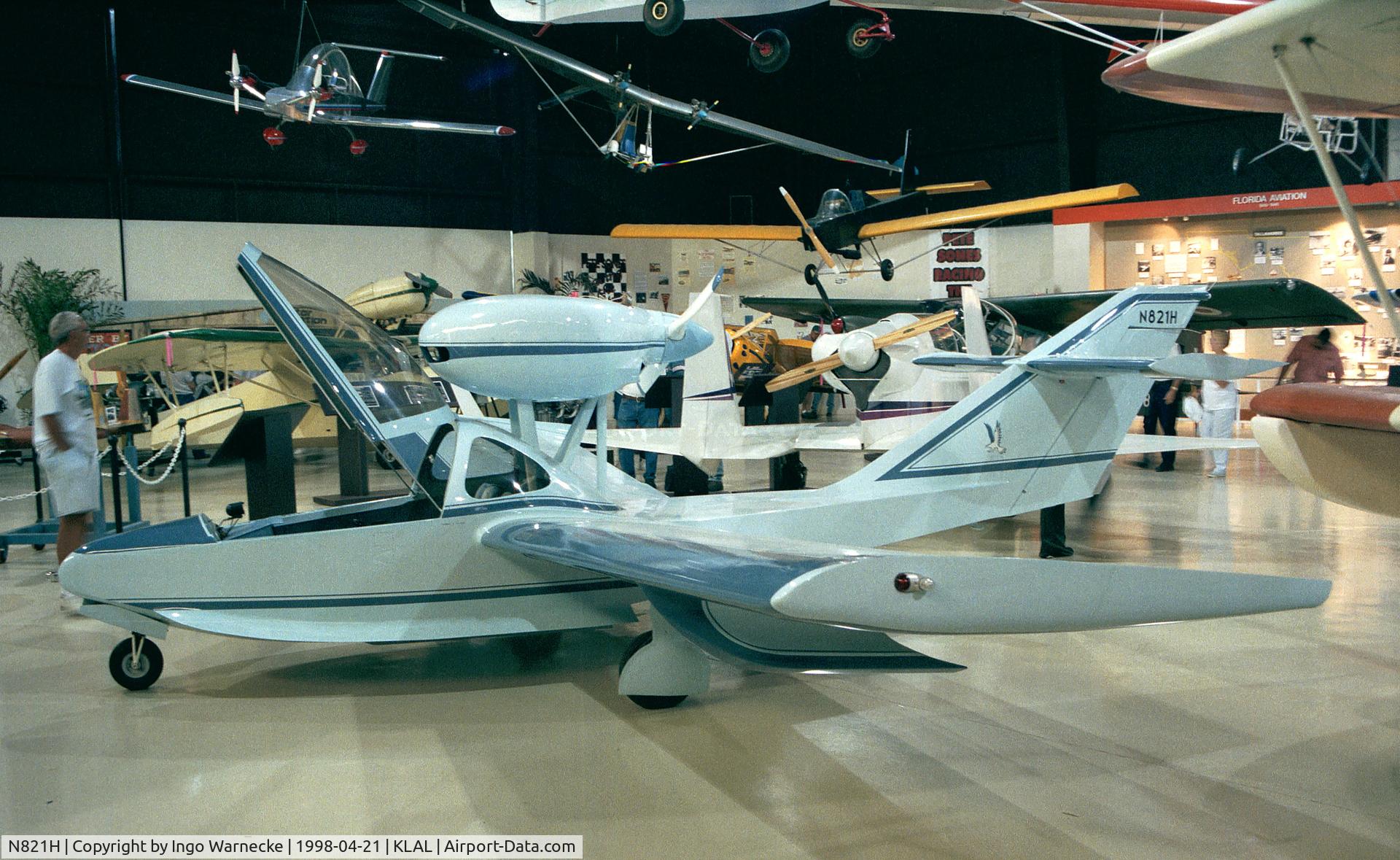 N821H, Pereira Osprey II C/N 653, Pereira (Nelson) Osprey II inside the ISAM (International Sport Aviation Museum) during Sun 'n Fun 1998, Lakeland FL