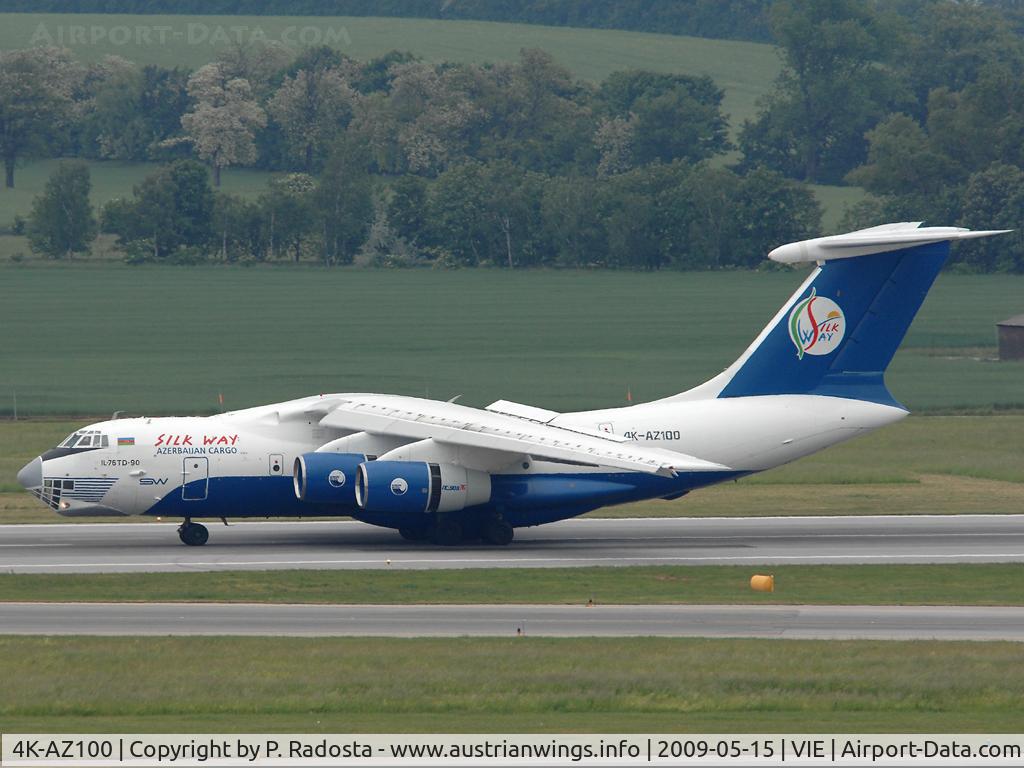 4K-AZ100, Ilyushin Il-76TD-90VD C/N 2073421708, Arrived in VIE on May 15th for a special cargo flight