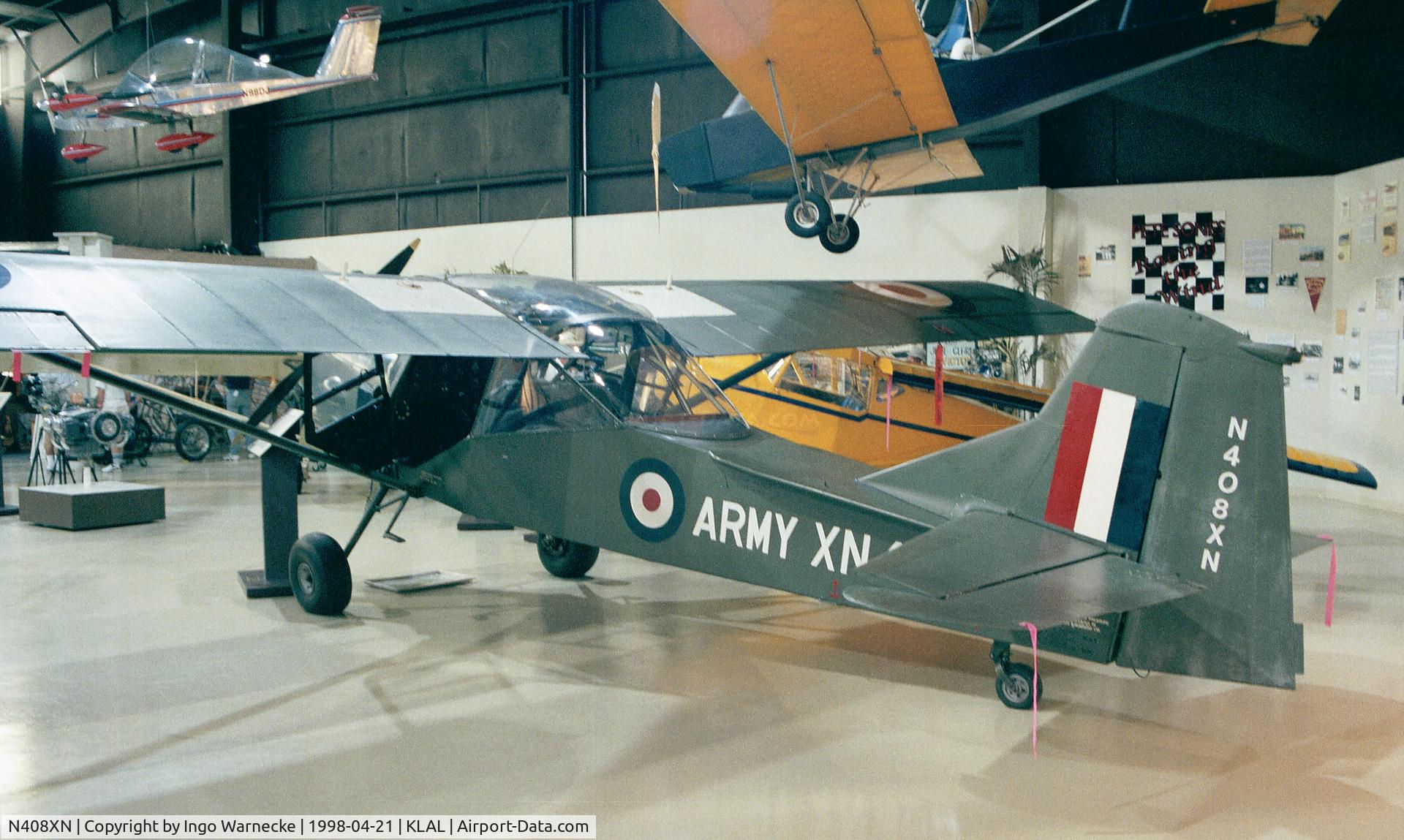 N408XN, 1955 Auster AOP.9 C/N B5/10/126, Auster AOP9 inside the ISAM (International Sport Aviation Museum) during Sun 'n Fun 1998, Lakeland FL