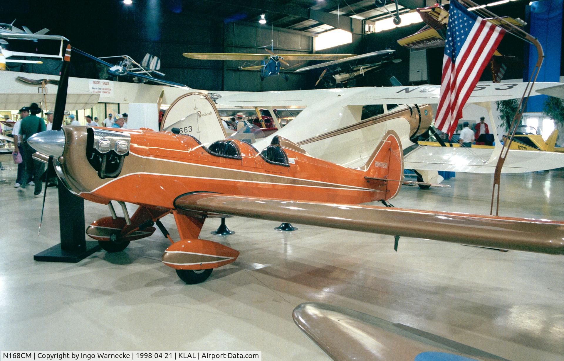 N168CM, 1994 Anglin Spacewalker II C/N SW291-F023, Miller Spacewalker II inside the ISAM (International Sport Aviation Museum) during Sun 'n Fun 1998, Lakeland FL